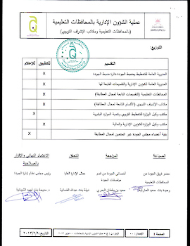 عملية الشؤون الادارية بالمحافظات التعليمية