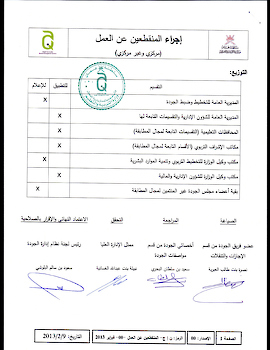 اجراء المنقطعين عن العمل بالوزارة