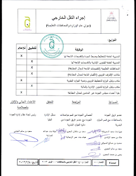 اجراء النقل الخارجي بالمحافظات