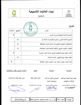 اجراء العلاوات التشجيعية بالوزارة