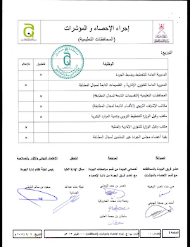 اجراء الاحصاء والمؤشرات بالمحافظات